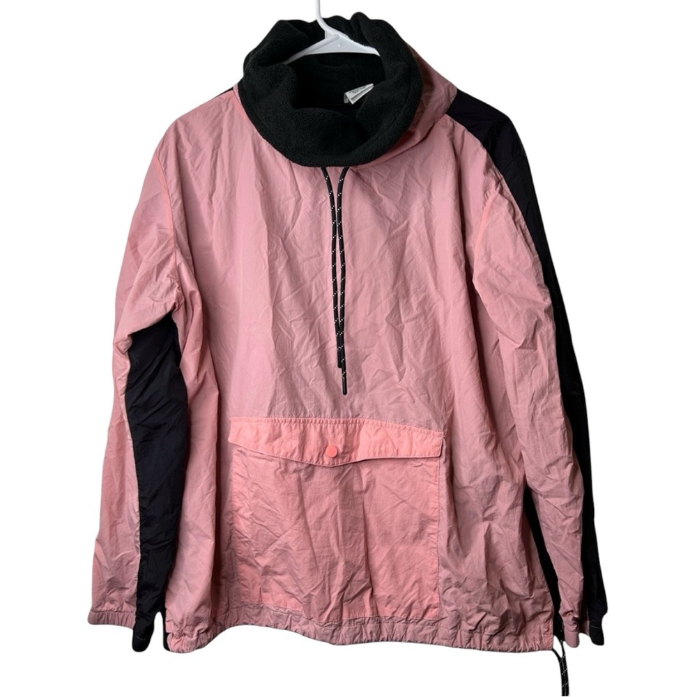 Victoria’s Secret‎ PINK Logo Spell Out Funnel Neck Anorak Jacket Size Large